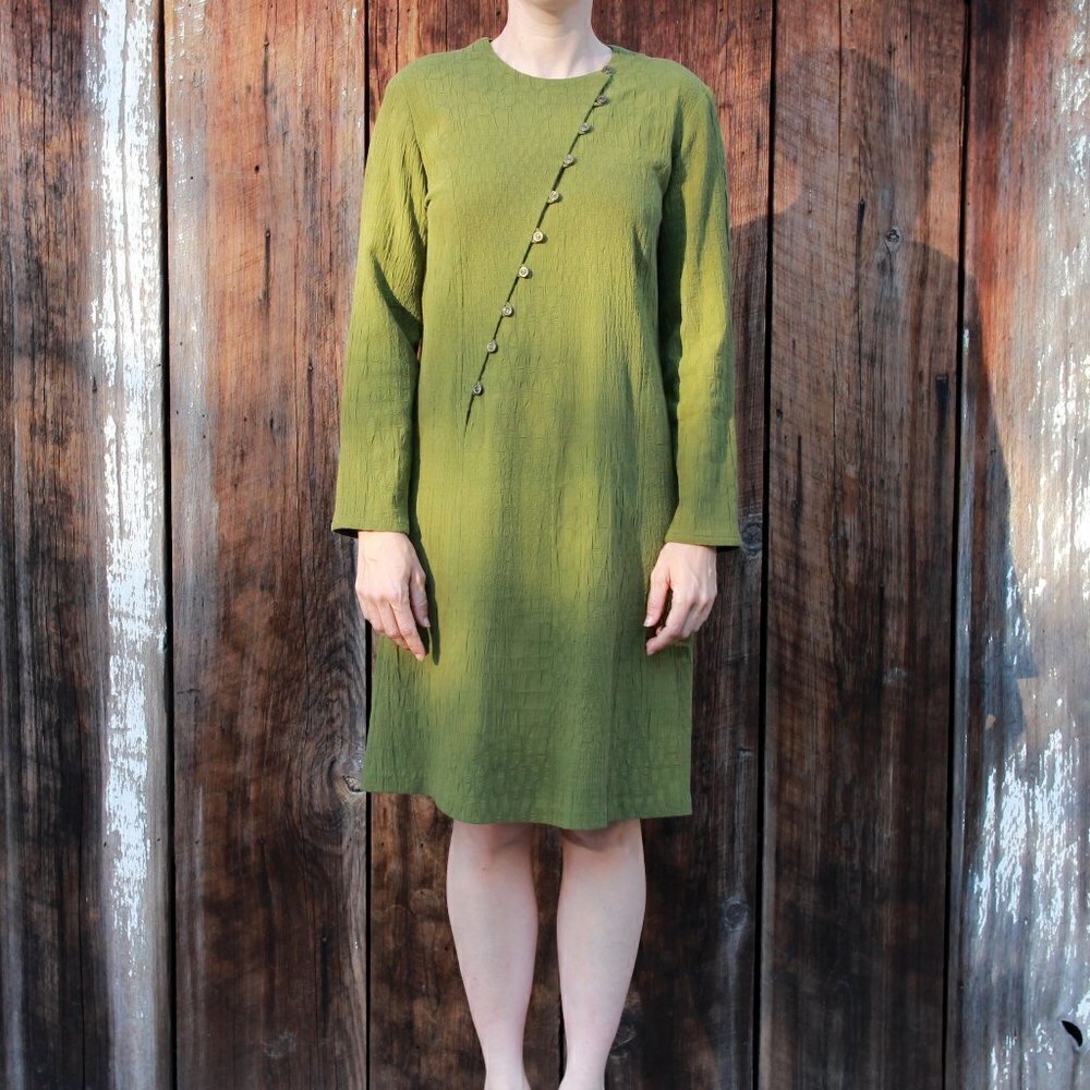 Asiatica Green Linen Dress